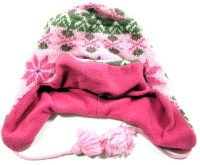 Růžová vzorovaná oteplená čepička zn. M&Co