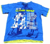 Modré tričko s potiskem Star Wars zn. TU