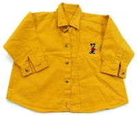 Žlutá košile s Mickey Mousem zn. Marks&Spencer + Disney