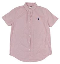 Růžová melírovaná košile s výšivkou zn. Next