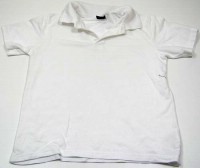 Bílé tričko s límečkem, vel. 140