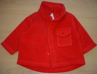 Červený fleecový kabátek zn. Bhs