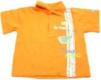 Oranžové tričko s letadlem zn.St.Bernard