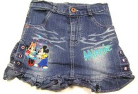 Modrá riflová sukýnka s Minnie a Mickey Mousem