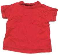 Červené tričko s kapsičkou zn. Marks&Spencer 
