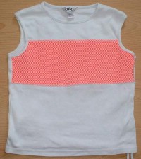 Bílo-růžové tričko vel. 13 let