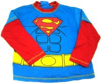 Modro-červené triko s potiskem Supermana