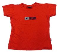 Červené tričko s logem zn. Diesel