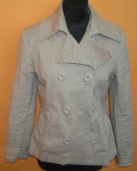 Dámský béžový riflový kabát zn. H&M