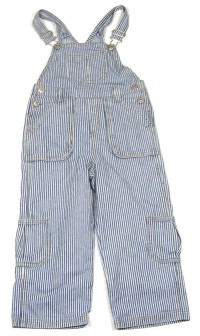 Modro- bílé pruhované laclové kalhoty zn.Adams