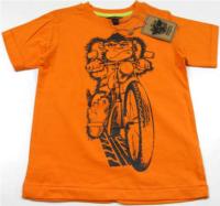 Outlet - Oranžové tričko s gorilou zn. Soul&Glory