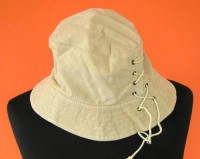 Dámský béžový manžestrový klobouk obv. 56 - nový