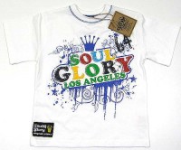 Outlet - Bílé tričko s nápisem zn. Soul&Glory vel. 9/10 let