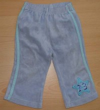 Fialové sametové kalhoty s číslem a hvězdičkou