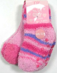 Outlet - 2pack domácí huňaté ponožky