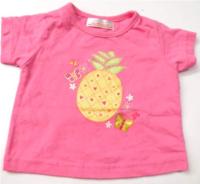 Růžové tričko s ananasem zn. Early Days 