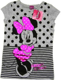 Outlet - Šedo-černé tričko s Minnie zn. Disney