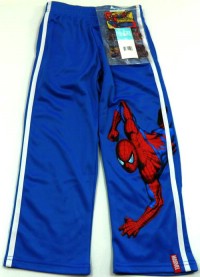 Outlet - Modré sportovní kalhoty se Spidermanem + samolepky