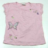 Růžové tričko s motýlky zn. Next