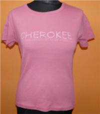 Dámské růžové tričko s nápisem zn. Cherokee