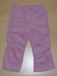 Růžové manžestrové kalhoty zn. TU