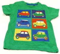 Zelené tričko s autíčky zn. TU