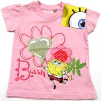 Outlet - Světlerůžové tričko se Spongebobem zn. Nickelodeon