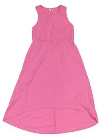 Růžové melírované letní dlouhé šaty s kapsou zn. Bluezoo