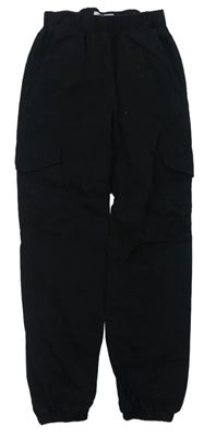 Černé cargo cuff kalhoty zn. New Look