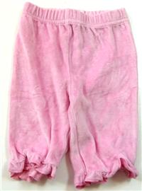 Růžové sametové kalhoty zn. George 