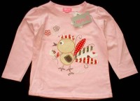 Outlet - Růžové triko s ptáčkem zn. Minoti