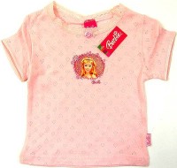 Outlet - Světlerůžové tričko s obrázkem zn. Barbie