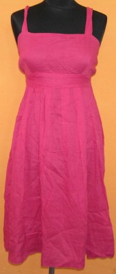 Dámské růžové plátěné šaty zn. Ethel Austin
