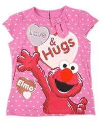 Outlet - Růžové tričko Elmo zn. Marks&Spencer