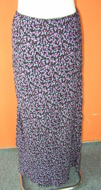 Dámská černá sukně s květinovým vzorem zn. New Look