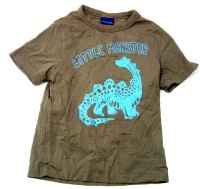 Hnědé tričko s dinosaurem zn. Cherokee