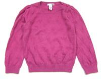 Růžový třpytivý svetr se srdíčky zn.H&M