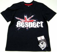 Outlet - Tmavomodré tričko s nápisem zn. Respect