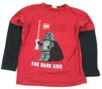 Červeno-černé triko s potiskem Star Wars zn. Next + Lego