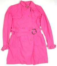 Růžový plátěný kabátek vel. 15-16 let