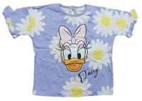 Lila tričko s kopretinami a Daisy zn. Disney