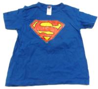 Modré tričko s potiskem Superman