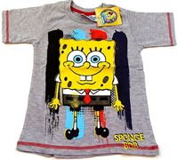 Nové -Šedé tričko se SpongeBobem zn. Nickelodeon