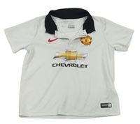 Bílo-černý funkční fotbalový dres Manchester United zn. Nike