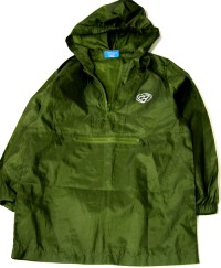 Zelená šusťáková bundička s kapucí vel. 9-10 let
