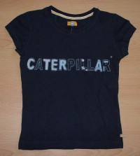 Tmavomodré tričko s nápisem zn. CAT