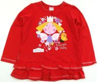 Outlet - Červené triko s Ben&Holly´s Little Kingdom zn. Marks&Spencer 