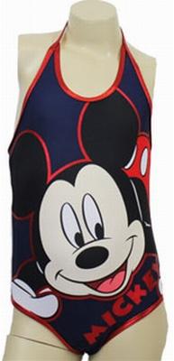 Nové - Tmavomodro-červené jednodílné plavky s Mickeym zn. Disney 