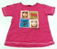 Růžové tričko s potiskem zn. Barbie 