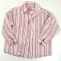 Růžová pruhovaná košile zn. Marks&Spencer